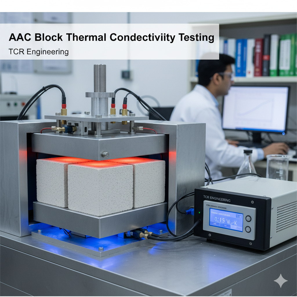 AAC Block Thermal Conductivity Testing at TCR Engineering