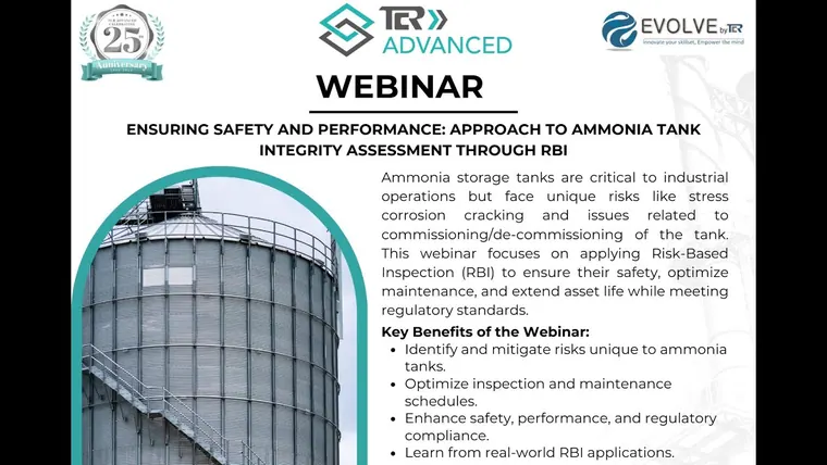 Webinar on Approach to Ammonia Tank Integrity by Risk-Based Inspection (RBI)
