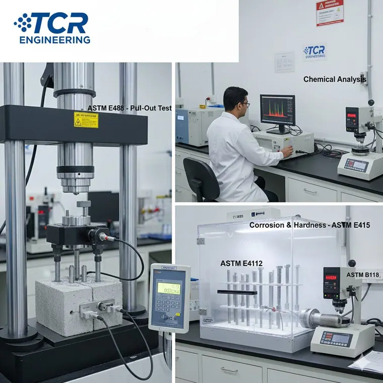 Complete Fastener Validation: ASTM E488 Pull-Out Testing and Beyond at TCR's Mahape Laboratory