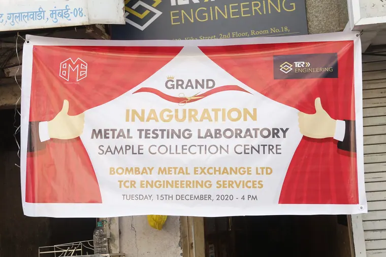 Bombay Metal Exchange (BME) and TCR - strong association