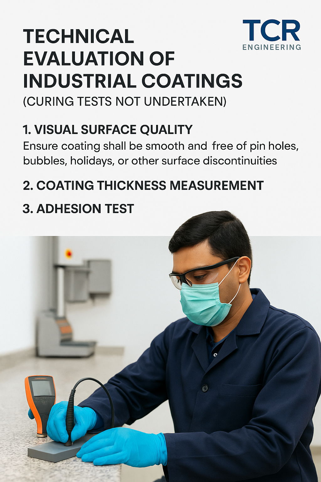 Technical Evaluation of Industrial Coatings at TCR Engineering's Advanced Materials Lab
