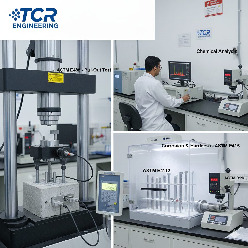 Complete Fastener Validation: ASTM E488 Pull-Out Testing and Beyond at TCR's Mahape Laboratory
