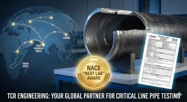 PDO's Vendors Trust TCR Engineering for Critical Carbon Steel Line Pipe NACE Testing