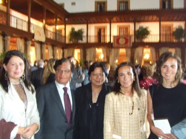 Prince of Spain meets Mr. and Mrs. V.K. Bafna in Asturias