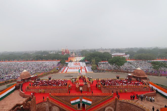 The Red Fort on the 80th Independence Day, 15 August 2026