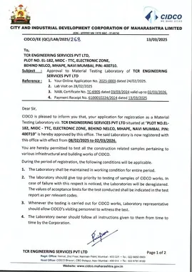 CIDCO Approval of TCR