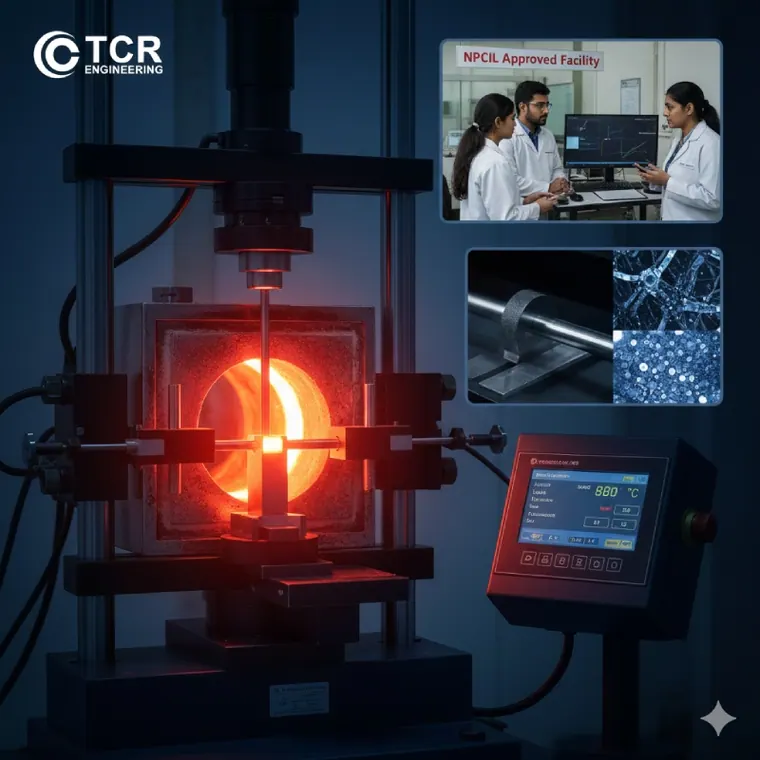 TCR Engineering's NPCIL Approval for Elevated Temperature Tensile Testing