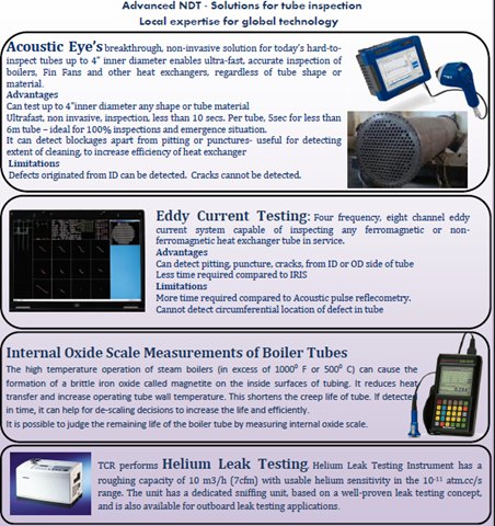 TCR’s Advanced NDT Solutions for Tube Inspection
