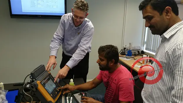 Technical team visits UK for training
