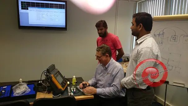 Technical team visits UK for training