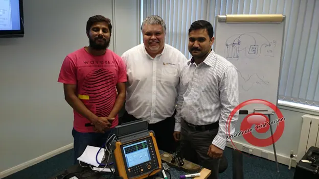 Technical team visits UK for training