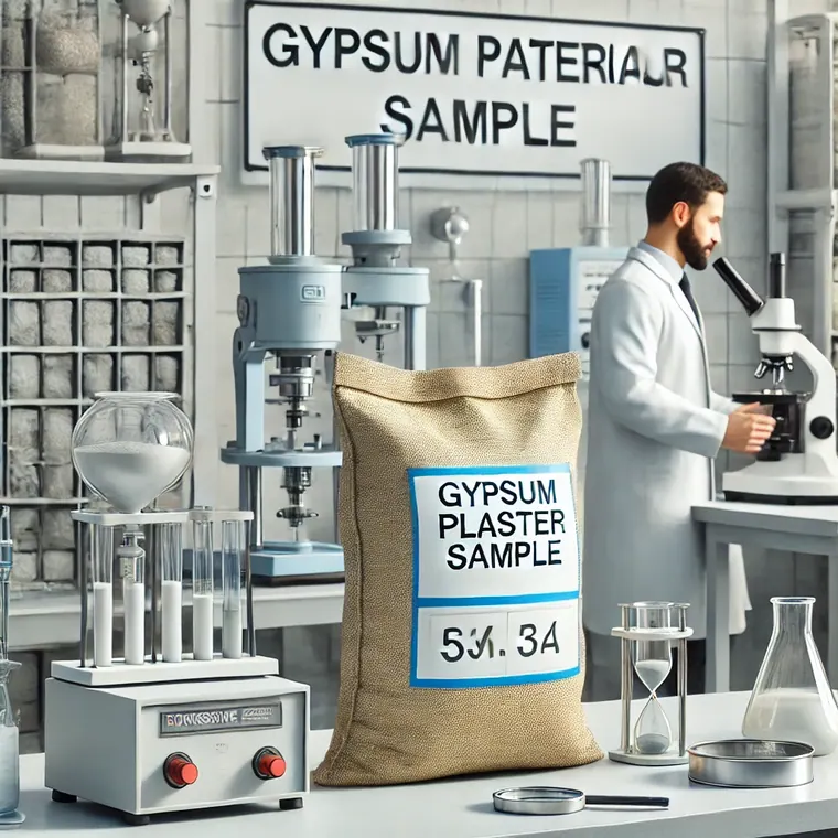 Testing for Gypsum Plaster as per IS 2547 Part 1