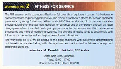 Workshop on Fitness for Service by Paresh Haribhakti