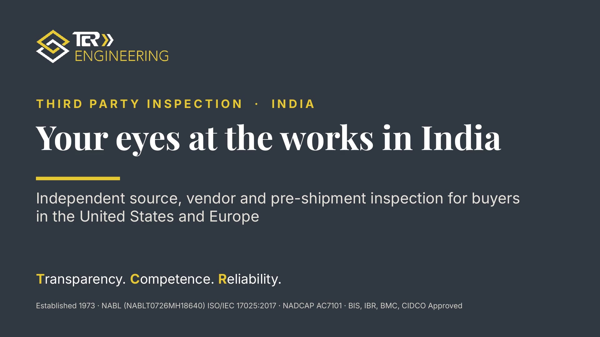 Video: Source and Pre-Shipment Inspection in India for Buyers | TCR Engineering
