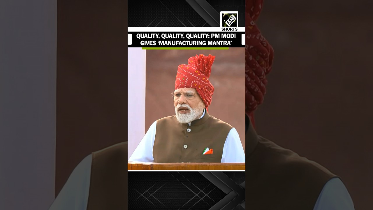 Video: the Prime Minister delivering the quality passage of the Red Fort address on 15 August 2026