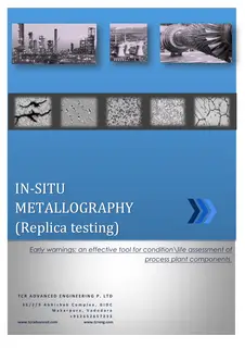 First page of In-Situ Metallography - Replica Testing