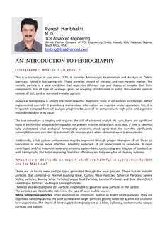 First page of An Introduction to Ferrography