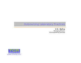 First page of Outsourcing Laboratory Practices