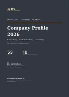 First page of TCR Engineering Company Profile 2026