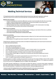 First page of Welding Inspection and Technical Services