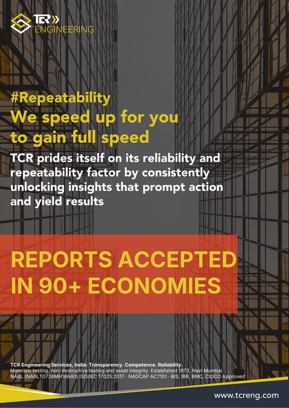 TCR Engineering A0 poster: #Repeatability. We speed up for you to gain full speed. REPORTS ACCEPTED IN 90+ ECONOMIES