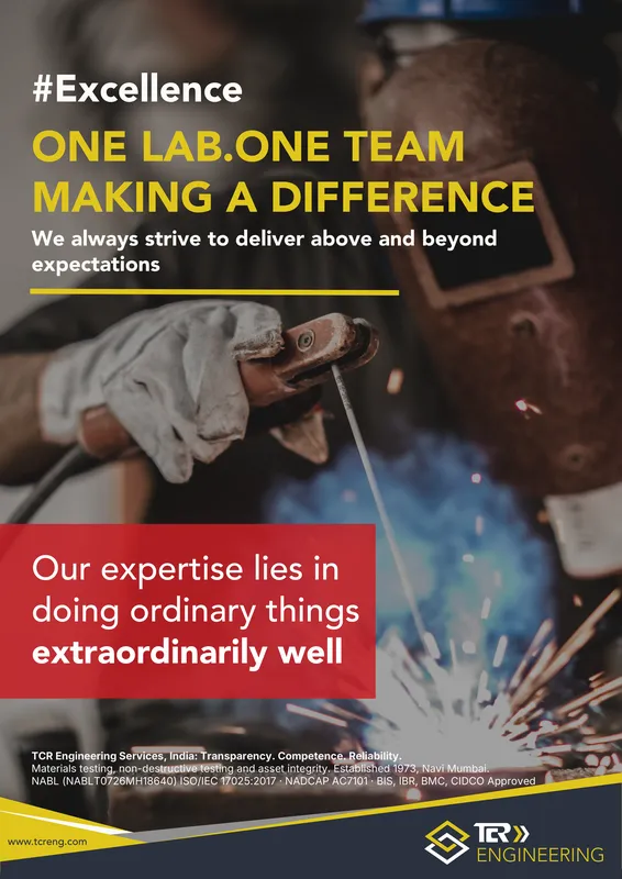 TCR Engineering A0 poster: #Excellence. ONE LAB. ONE TEAM. MAKING A DIFFERENCE