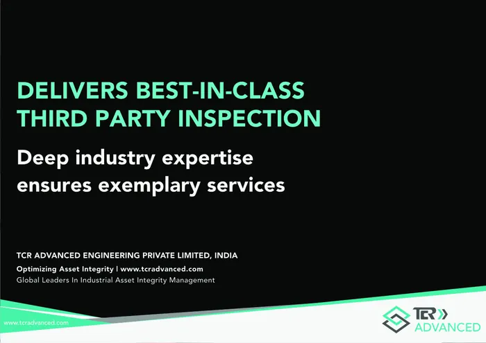 TCR Advanced A0 poster: Best-in-class third party inspection