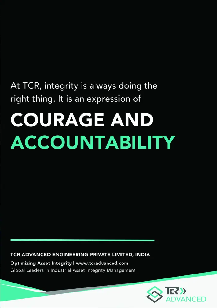 TCR Advanced A0 poster: Courage and accountability