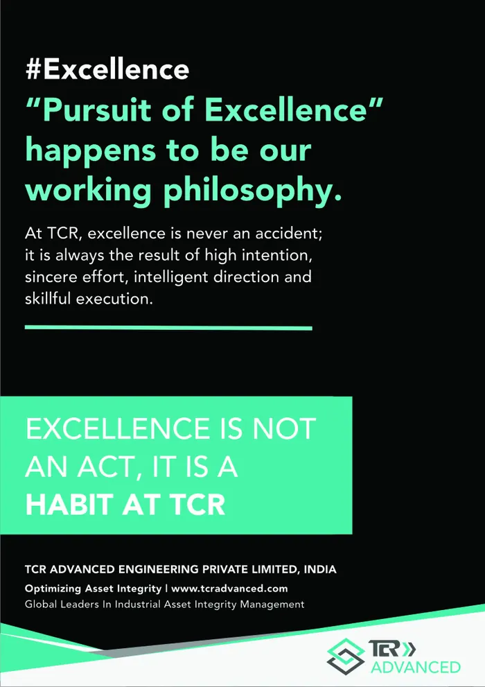 TCR Advanced A0 poster: Pursuit of Excellence happens to be our working philosophy