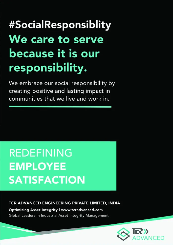 TCR Advanced A0 poster: We care to serve because it is our responsibility