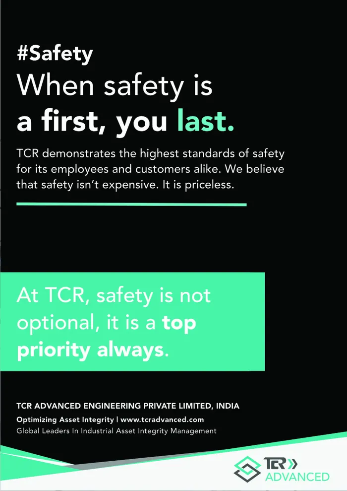 TCR Advanced A0 poster: When safety is a first, you last